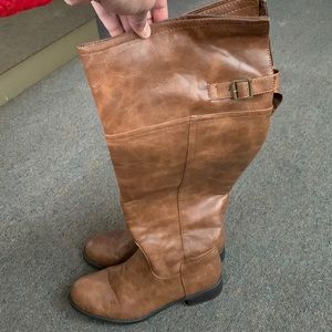 Tall leather boots sz 7.5